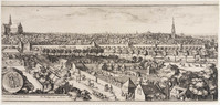 KG 06688q
<br/>
Plattegrond Haarlem: Stadsprofiel
<br/>
<em>Hooghe, Romeyn de (1645-1708)</em>